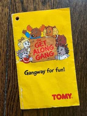 VINTAGE 1984 26” x 4.75” The Get Along Gang Toy Catalog TOMY Fold-Out Pamphlet